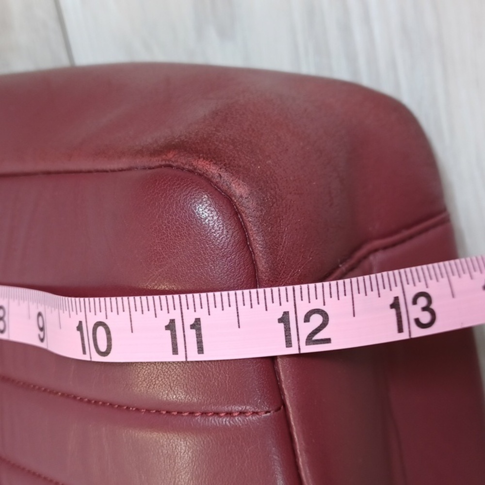 Henri Bendel 712 Zip Tote Laptop Bag  Burgundy - Picture 9 of 17
